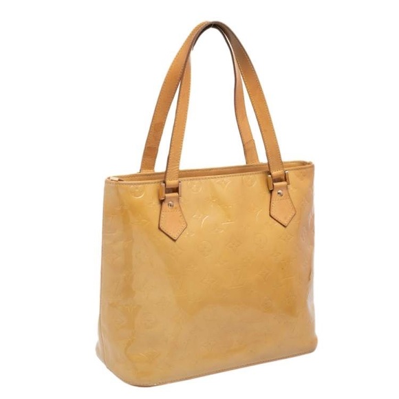 Authentic Louis Vuitton Houston tote in Monogram gold vernis leather - Picture 3 of 17